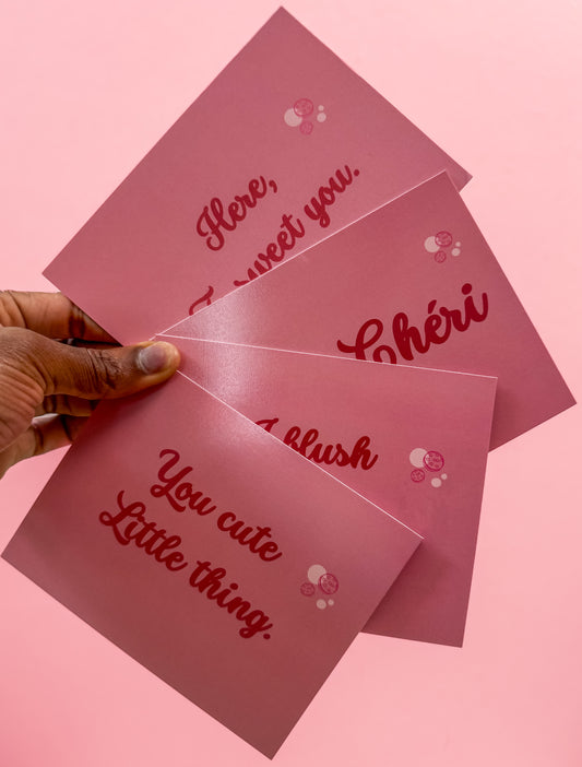 Liebe-Postkarte