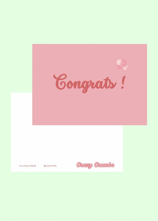 Anlass Postkarte -Congrats